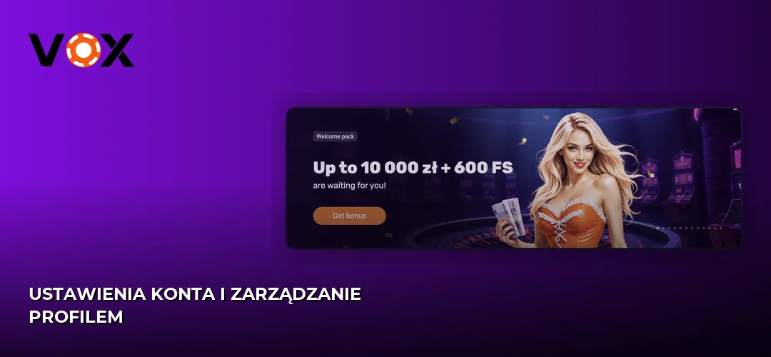 Zrzut ekranu strony Vox casino