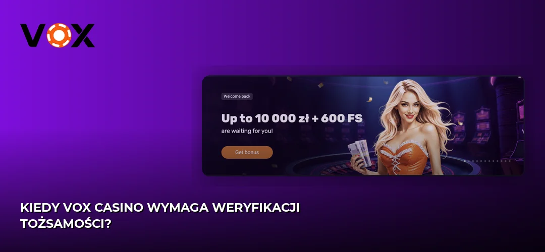 Zrzut ekranu strony Vox casino